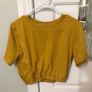 Yellow Crop Top